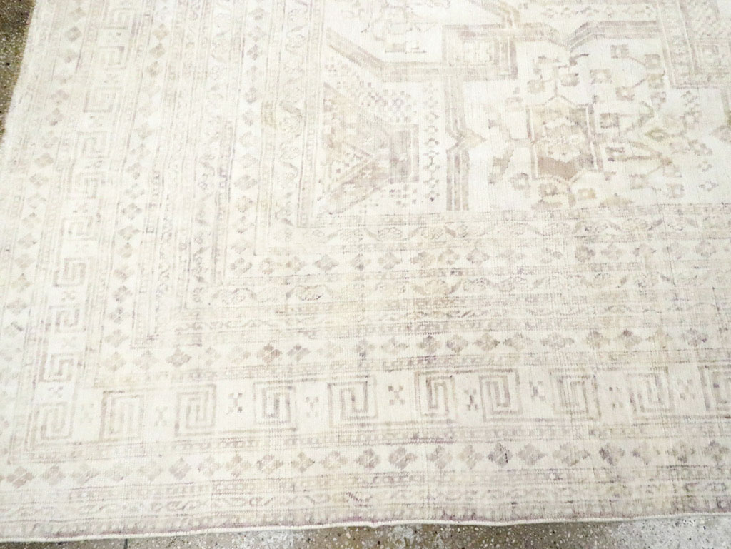 Vintage Cotton Agra Carpet, No.17643 - Galerie Shabab