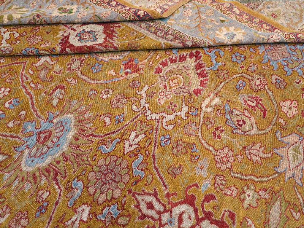 Antique Persian Sultanabad Large Room Size Carpet, No.17668 - Galerie Shabab