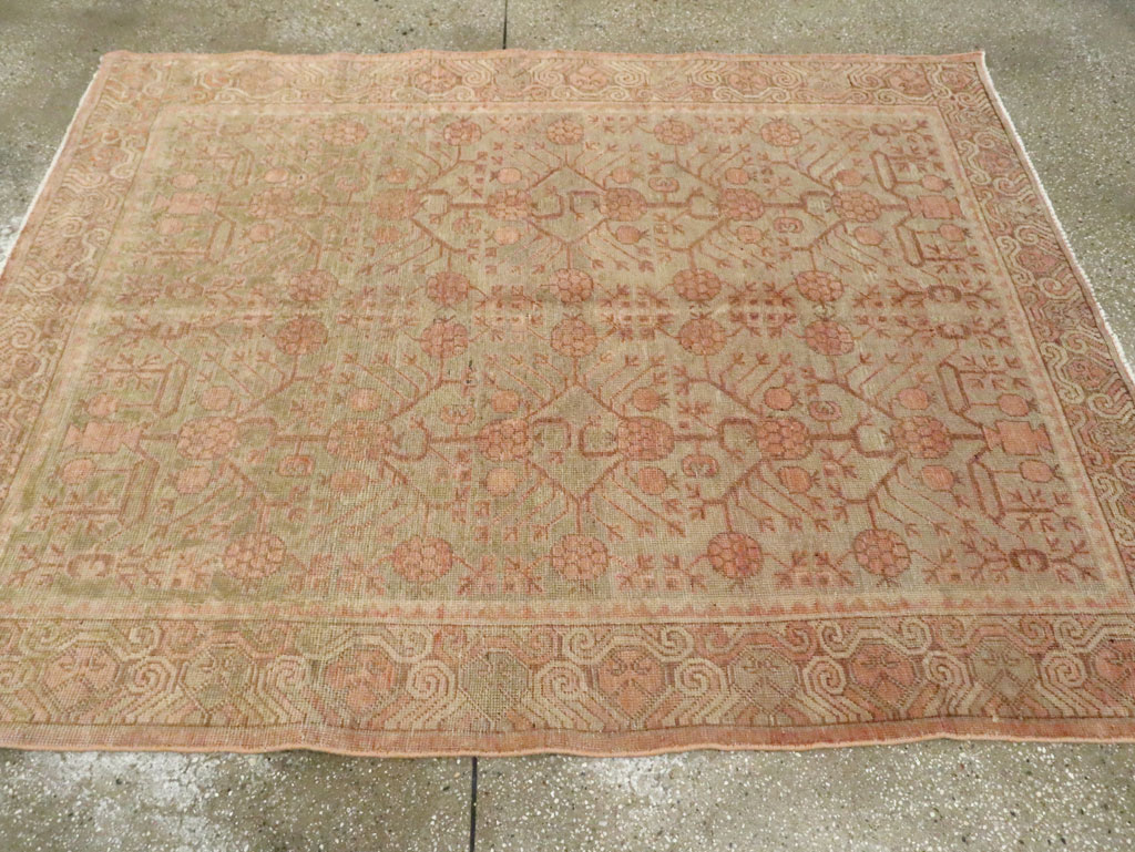 Vintage East Turkestan Khotan Carpet, No.17895 - Galerie Shabab