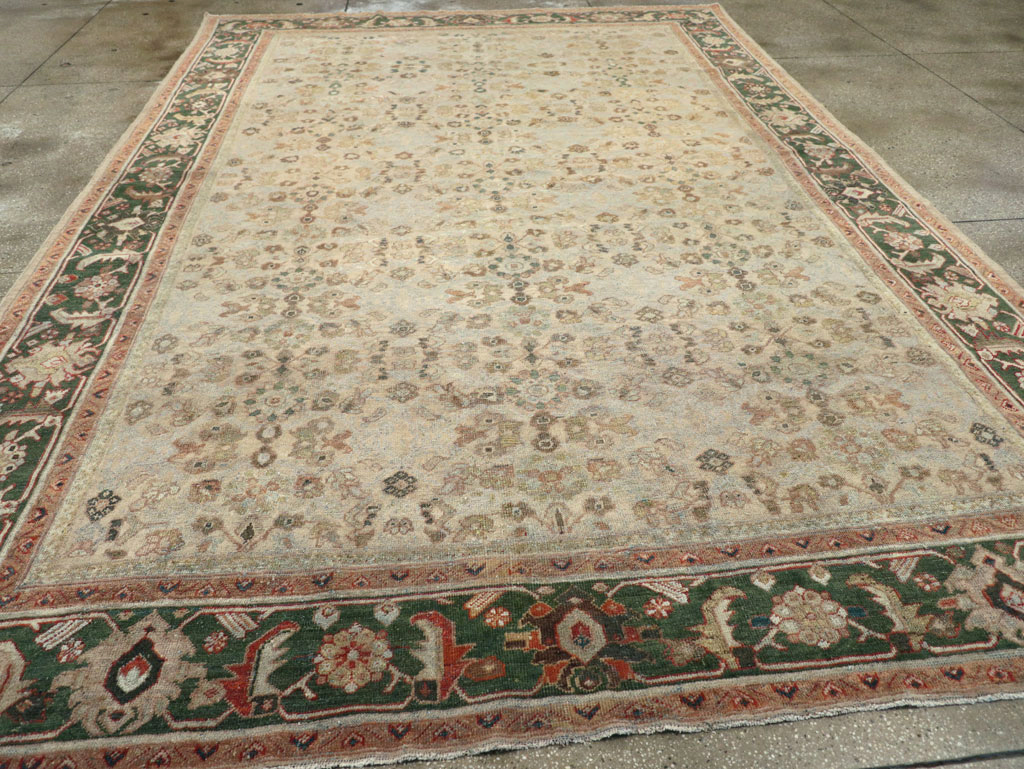 Antique Persian Mahal Room Size Carpet, No.17925 - Galerie Shabab