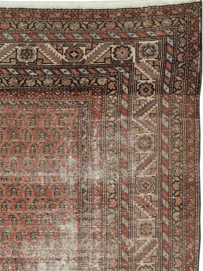 Antique Persian Malayer Distressed Carpet, No.18163 - Galerie Shabab