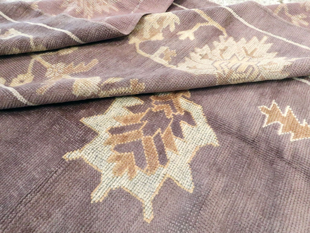 Vintage Turkish Oushak Carpet, No.18165 - Galerie Shabab