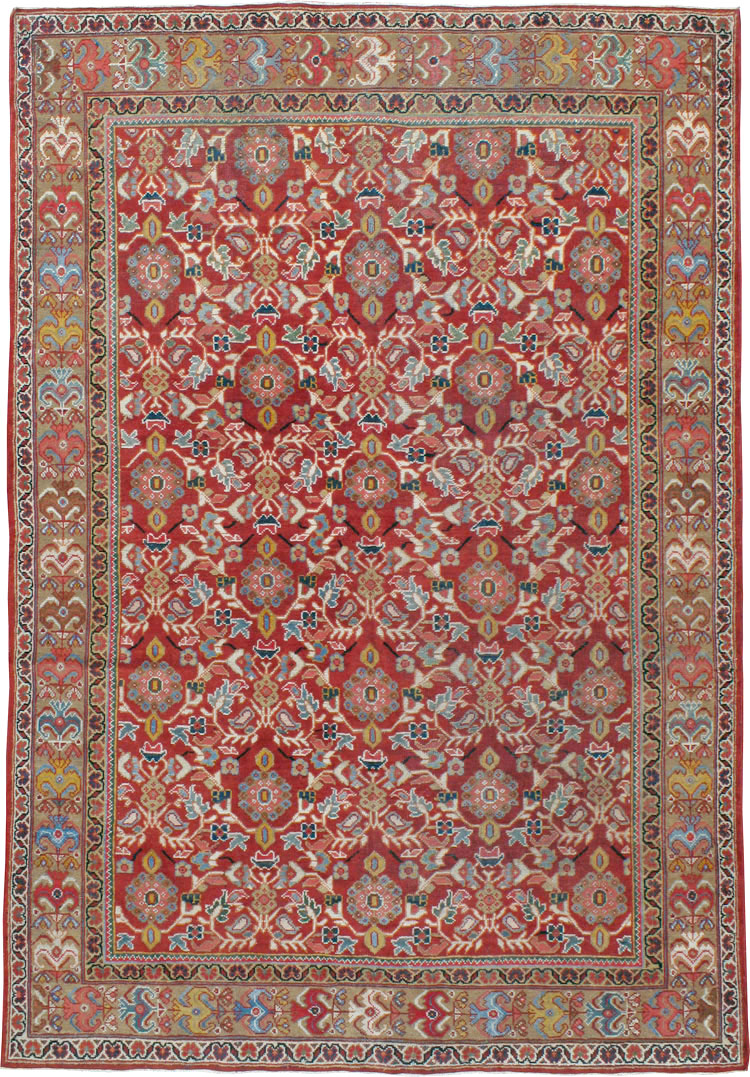 Vintage Persian Mahal Accent Carpet, No.18178 - Galerie Shabab