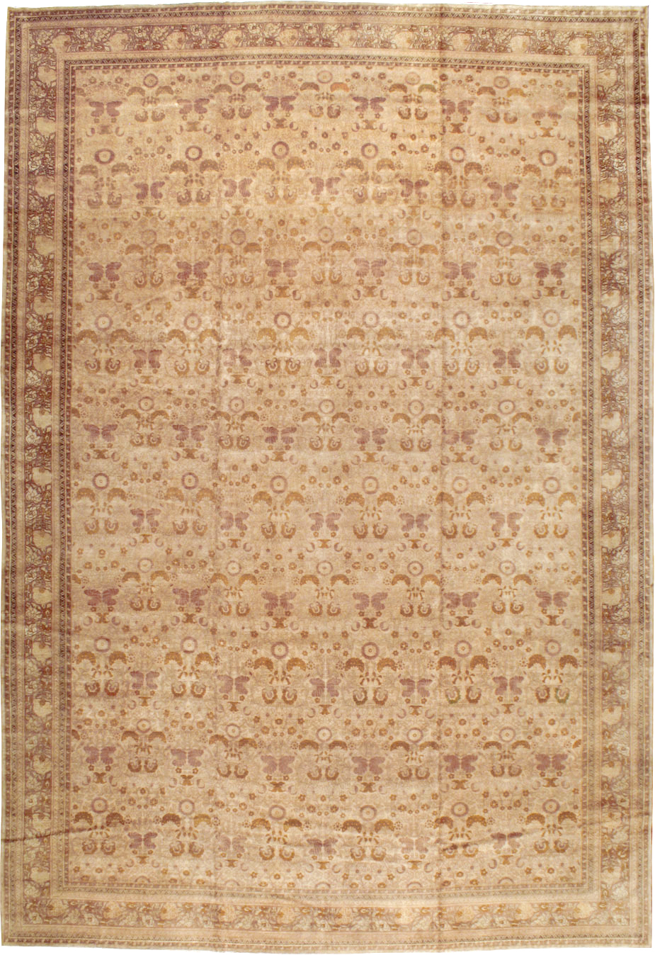 Antique Persian Tabriz Carpet, No.18268 - Galerie Shabab