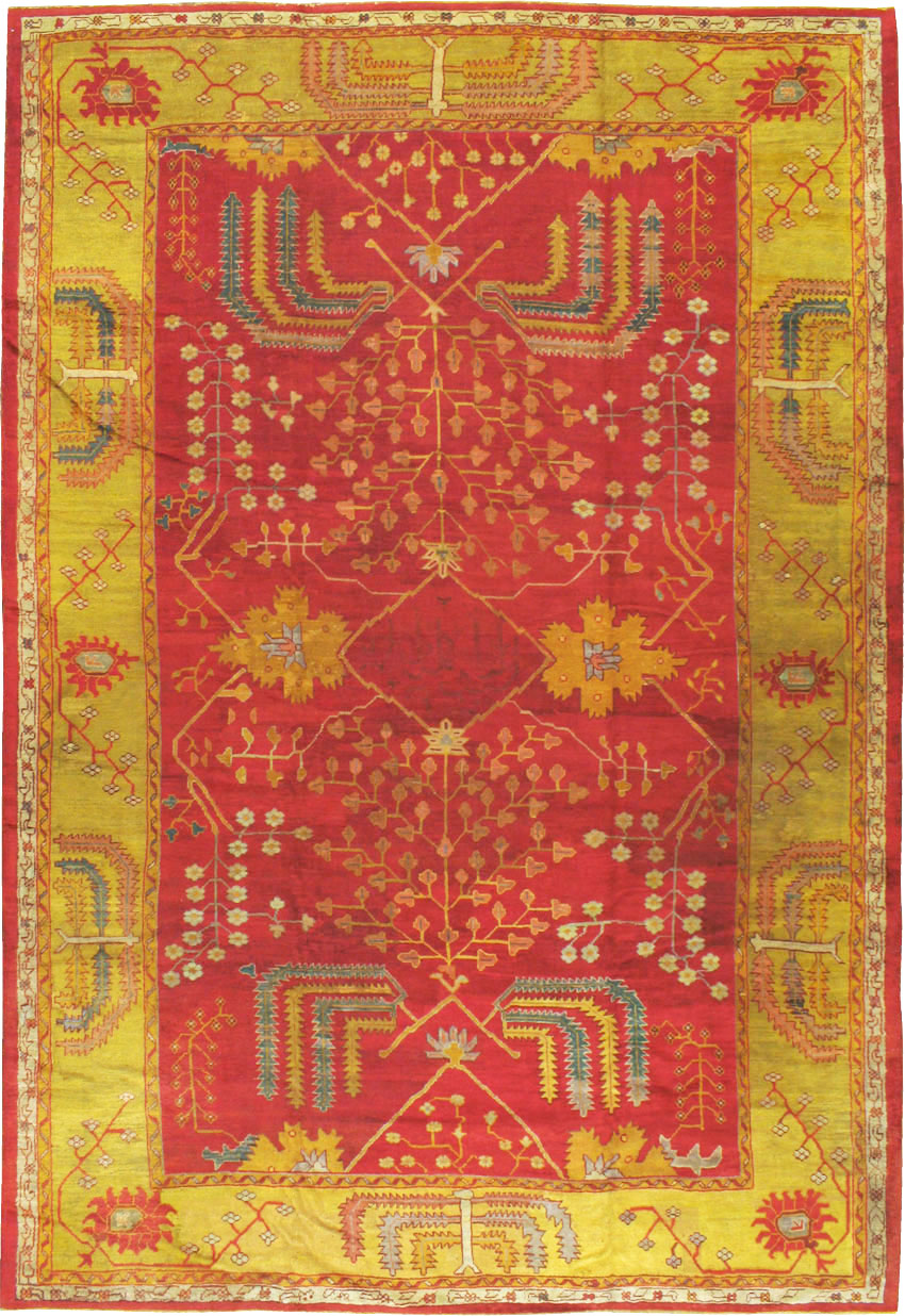 Antique Turkish Oushak Carpet, No.18352 - Galerie Shabab