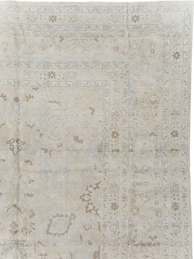 Vintage Persian Tabriz Large Room Size Carpet, No.18381 - Galerie Shabab