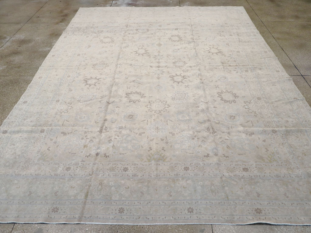 Vintage Persian Tabriz Large Room Size Carpet, No.18381 - Galerie Shabab