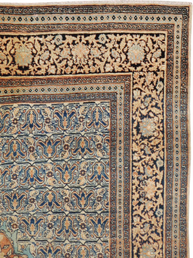 Antique Persian Tabriz Hagi Jalili Rug, No.18384 - Galerie Shabab