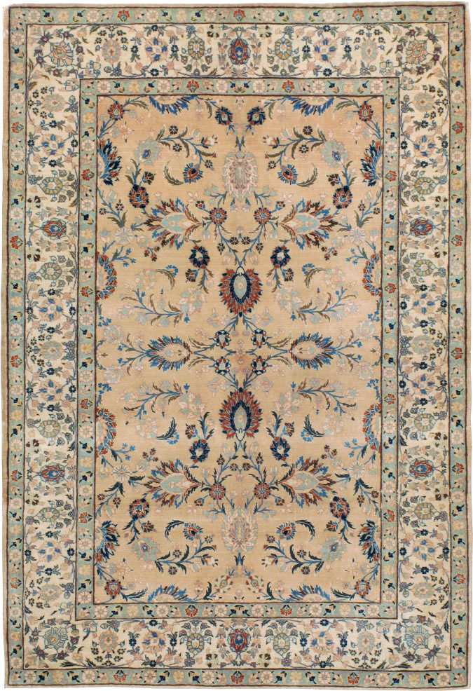 Vintage Persian Tabriz Rug, No.18528 - Galerie Shabab