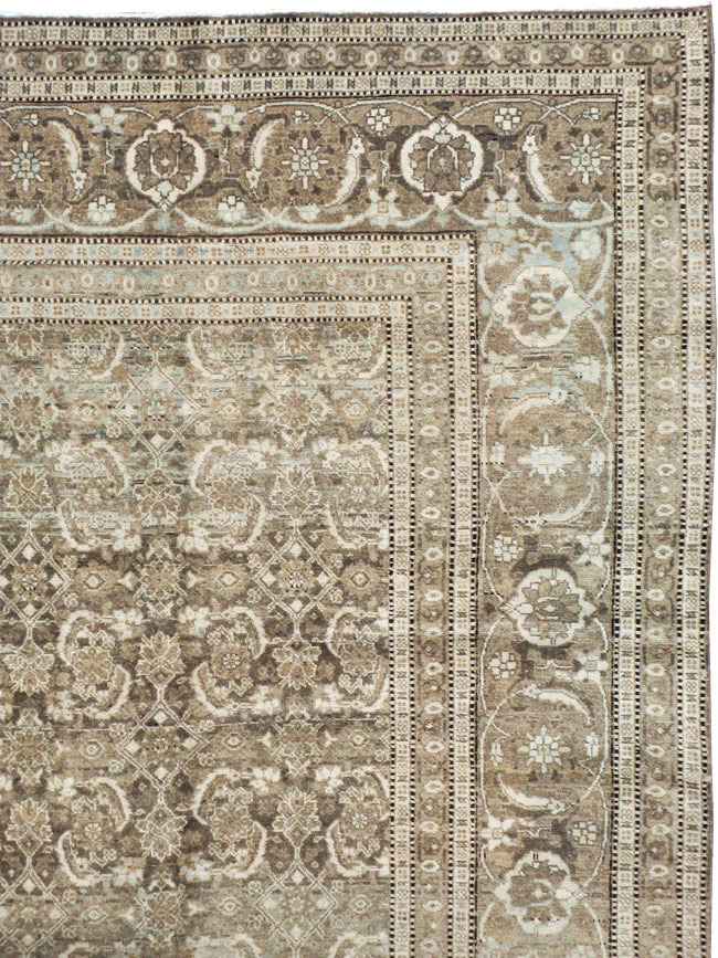 Antique Persian Tabriz Carpet, No.18662 - Galerie Shabab