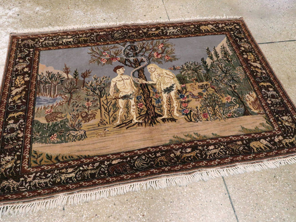 Vintage Turkish Sivas Pictorial Rug, No.18696 - Galerie Shabab