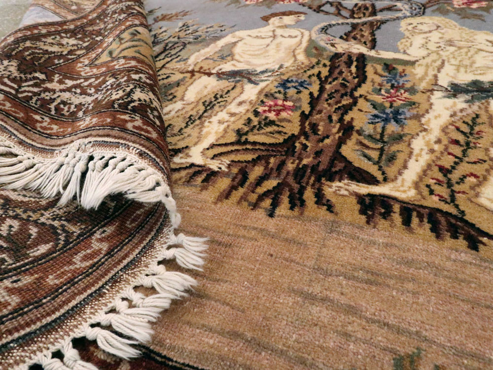 Vintage Turkish Sivas Pictorial Rug, No.18696 - Galerie Shabab