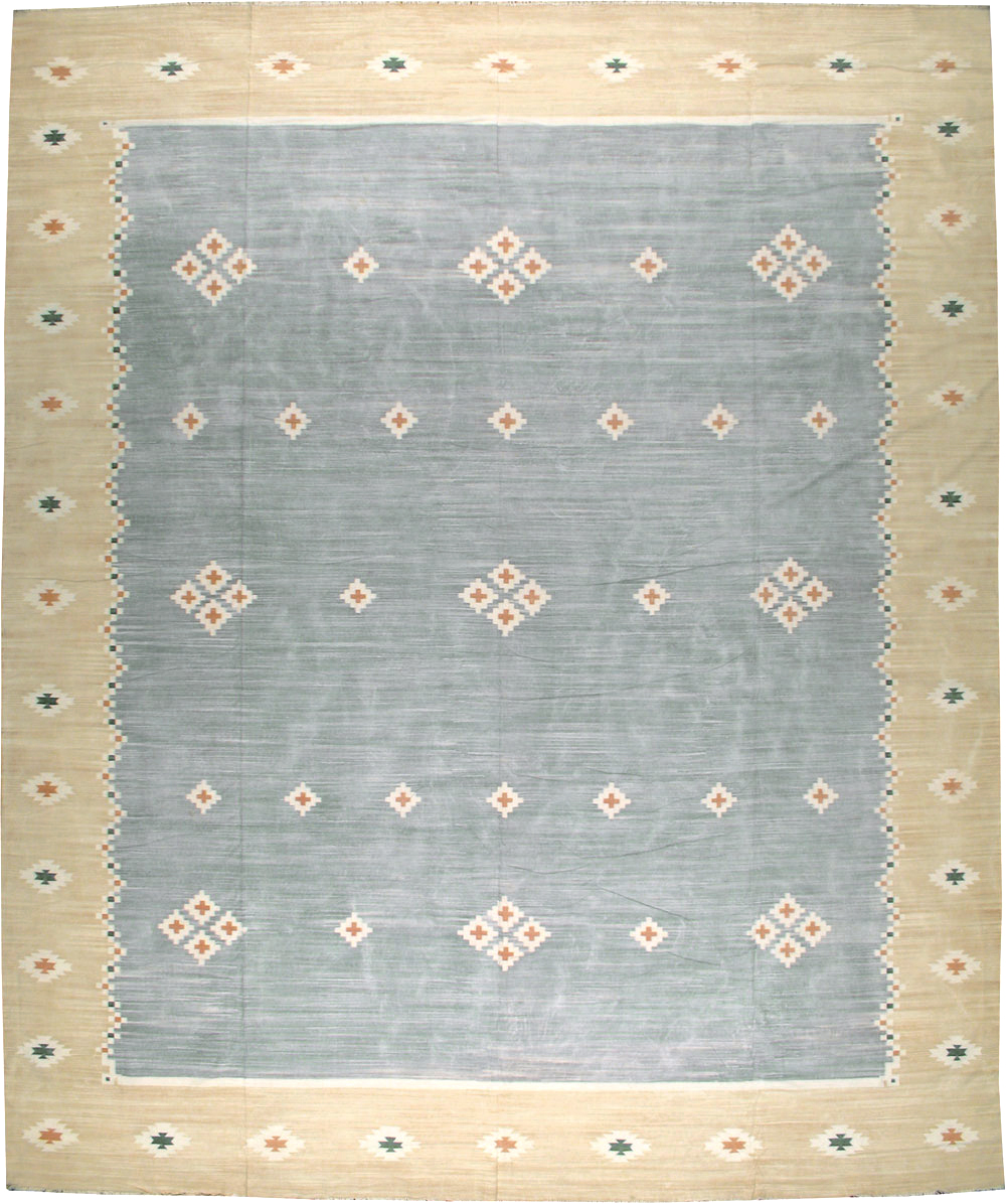 Vintage Indian Flatweave Kilim Dhurrie, No.18754 - Galerie Shabab