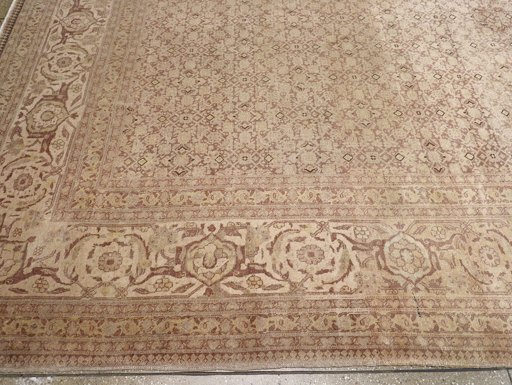 Vintage Persian Tabriz Carpet, No.18853 - Galerie Shabab