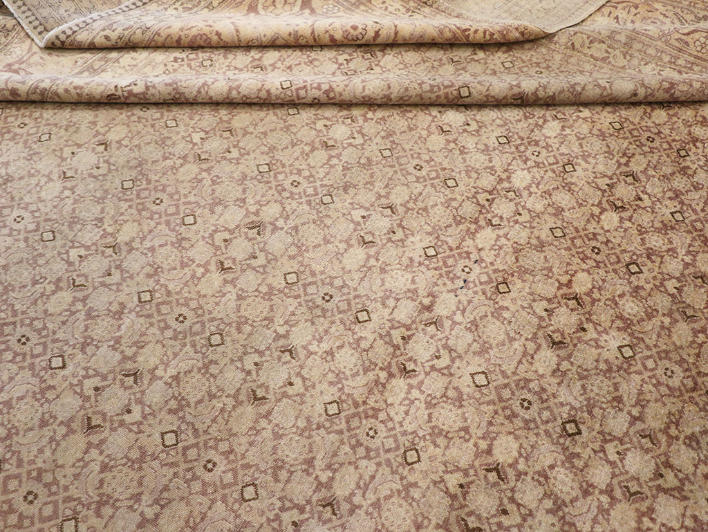 Vintage Persian Tabriz Carpet, No.18853 - Galerie Shabab