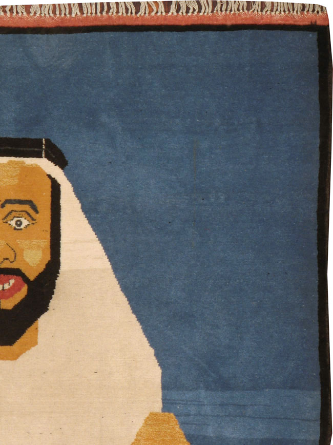 Vintage Afghan Turkoman Pictorial Rug, No.19003 - Galerie Shabab