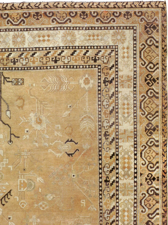 Antique East Turkestan Khotan Carpet, No.19052 - Galerie Shabab