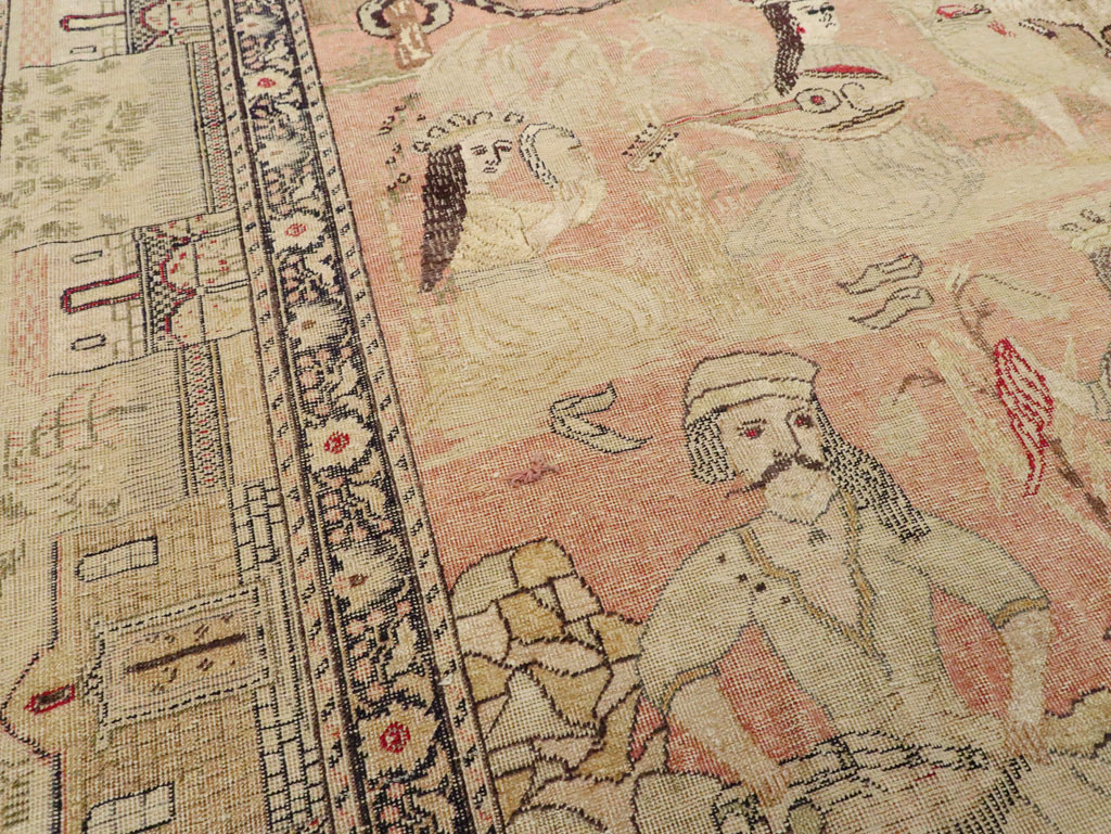 Antique Turkish Kayseri Pictorial Carpet, No.19264 - Galerie Shabab