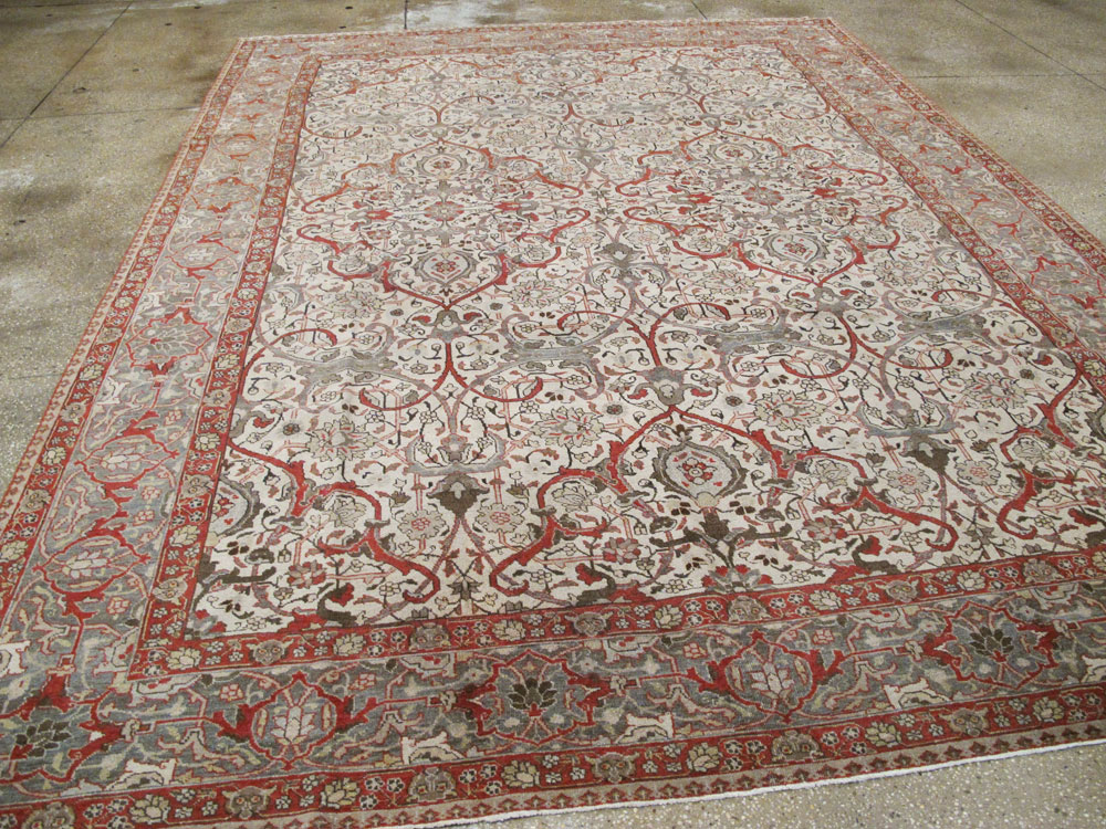 Vintage Persian Tabriz Carpet, No.20056 - Galerie Shabab