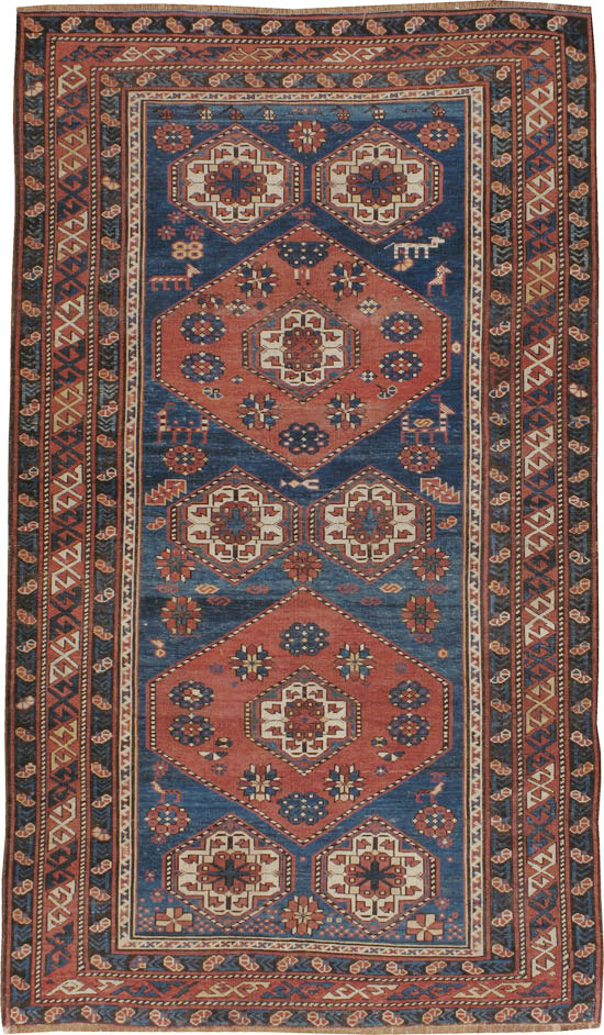 Antique Caucasian Kazak Rug, No.20077 - Galerie Shabab