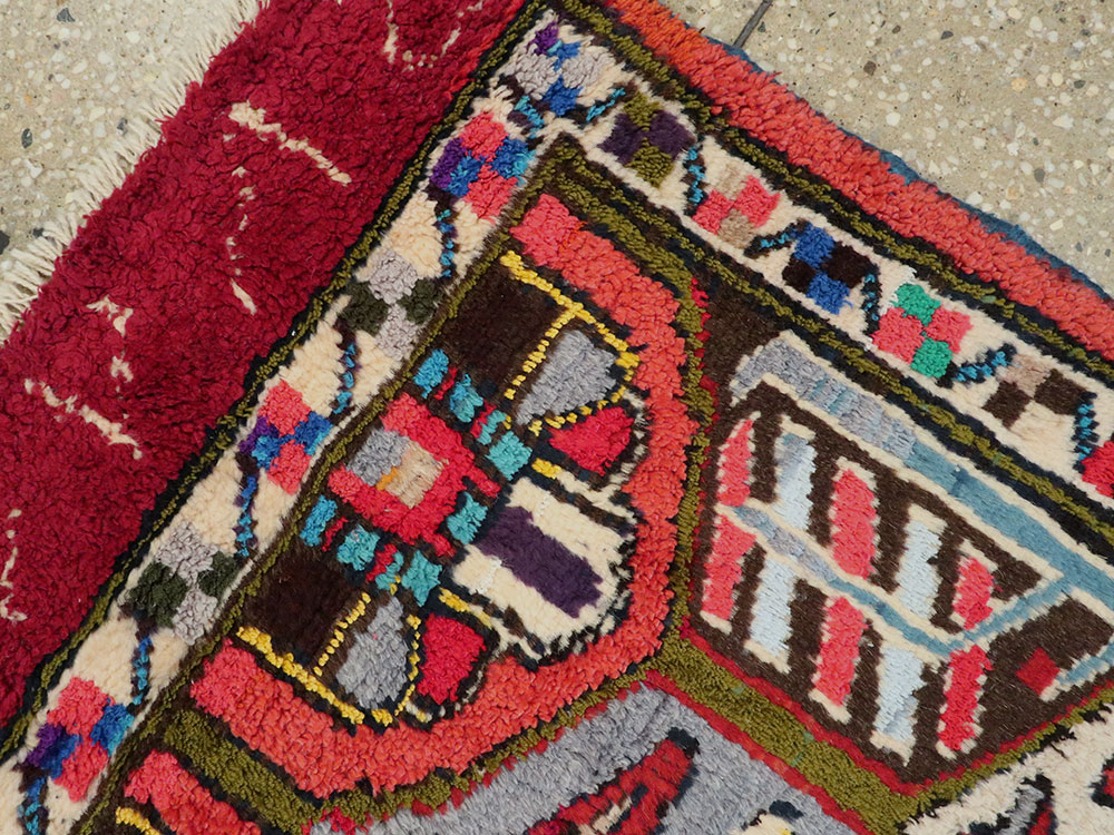 Vintage Persian Hamadan Rug, No.20107 - Galerie Shabab