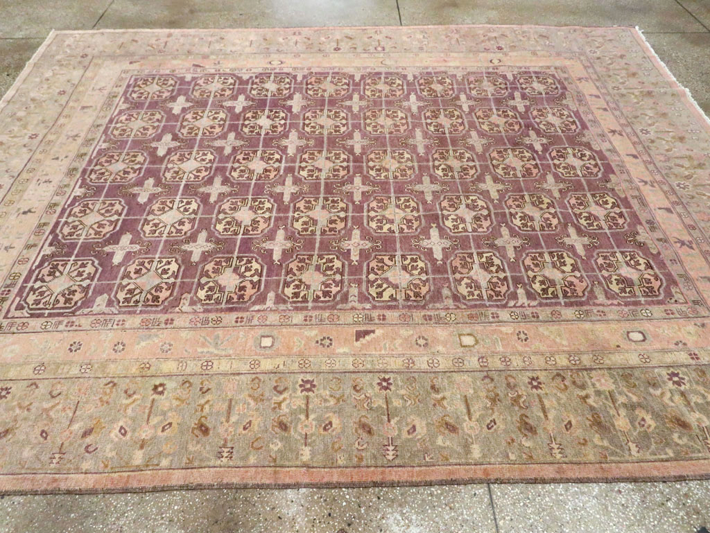 Antique East Turkestan Khotan Room Size Carpet, No.20211 - Galerie Shabab