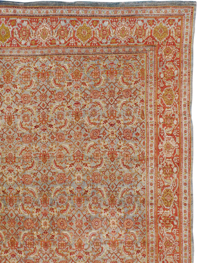 Antique Persian Senneh Carpet, No.20301 - Galerie Shabab