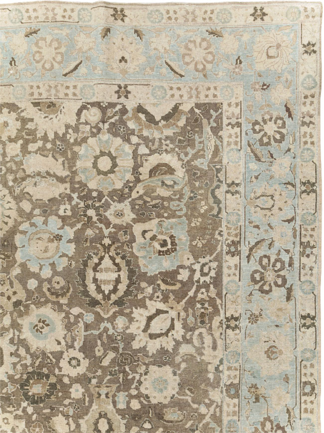 Antique Persian Tabriz Large Room Size Carpet, No.20335 - Galerie Shabab