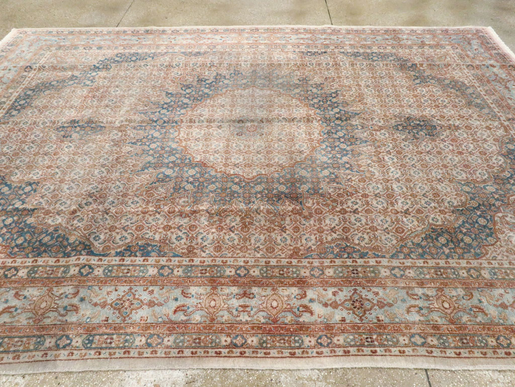 Vintage Persian Mashad Rug, No.20545 - Galerie Shabab