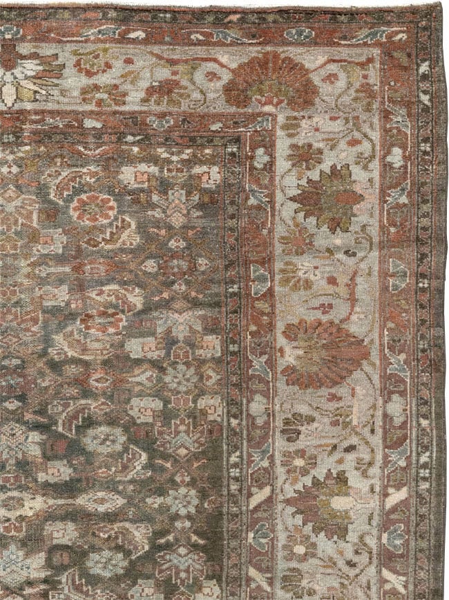 Antique Persian Malayer Gallery Carpet, No.20686 - Galerie Shabab