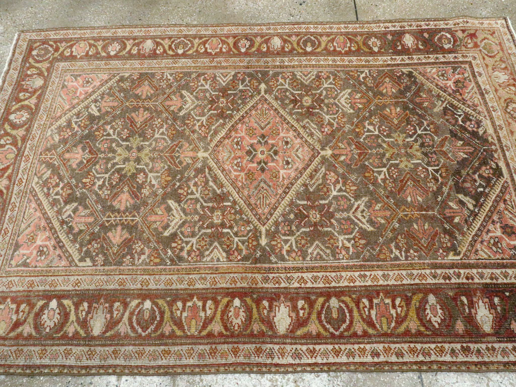 Vintage Persian Malayer Accent Rug, No.20703 - Galerie Shabab