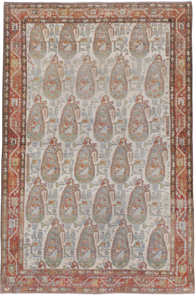 Antique Persian Malayer Rug, No.20748 - Galerie Shabab