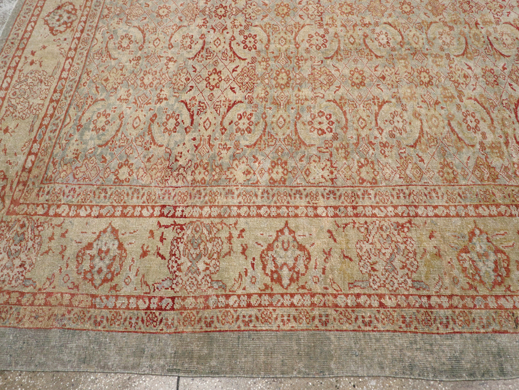 Antique Persian Mahal Square Carpet, No.20765 - Galerie Shabab