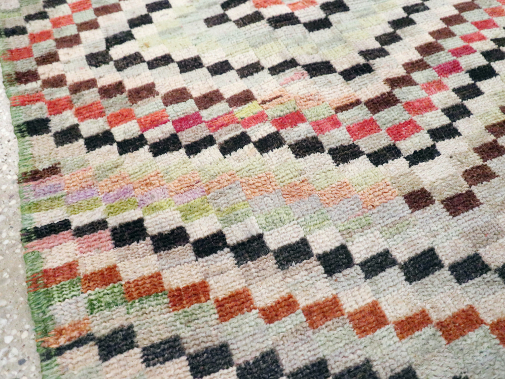 Vintage Deco Style Anatolian Rug, No.20808 - Galerie Shabab