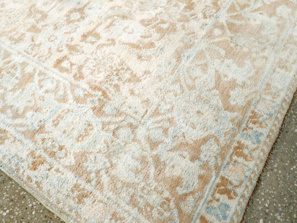 Vintage Indian Cotton Agra Rug, No.20938 - Galerie Shabab