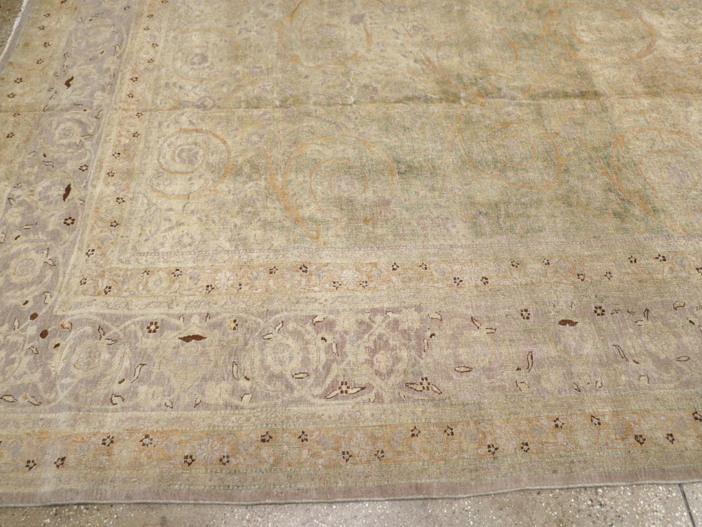 Antique Persian Tabriz  Carpet, No.21197 - Galerie Shabab