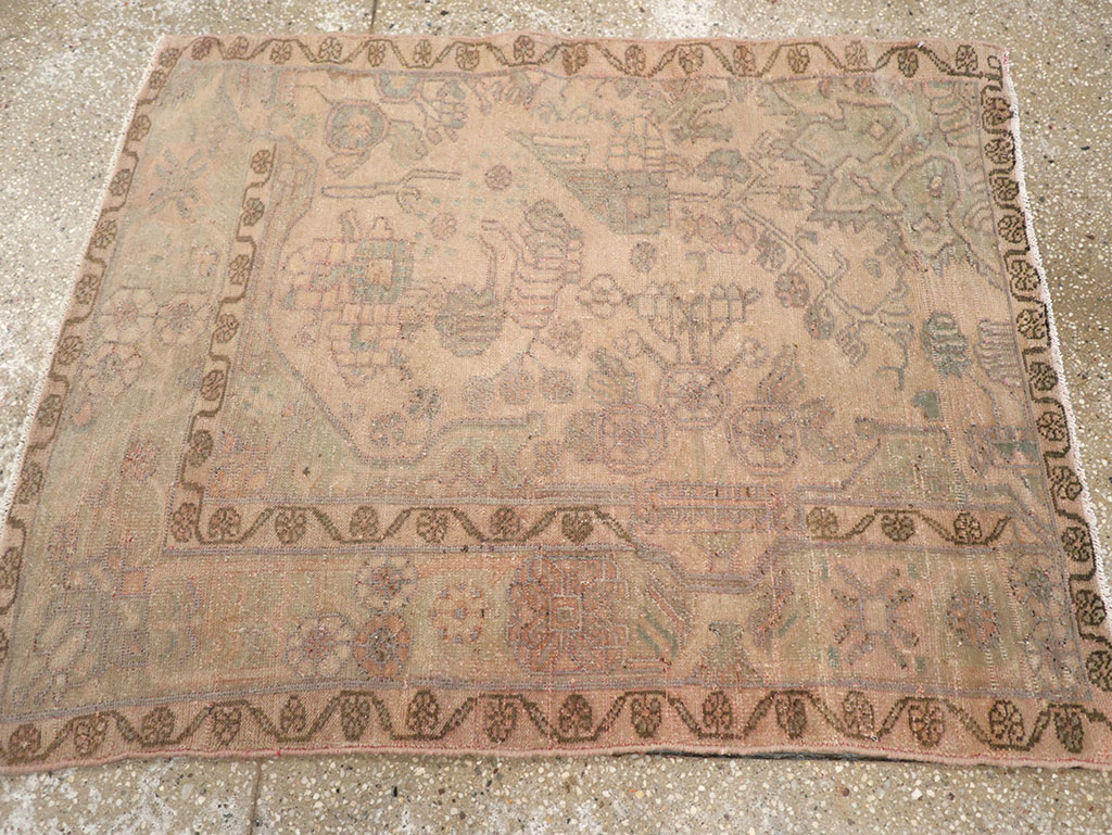 Vintage Persian Malayer Sampler Rug, No.21334 - Galerie Shabab