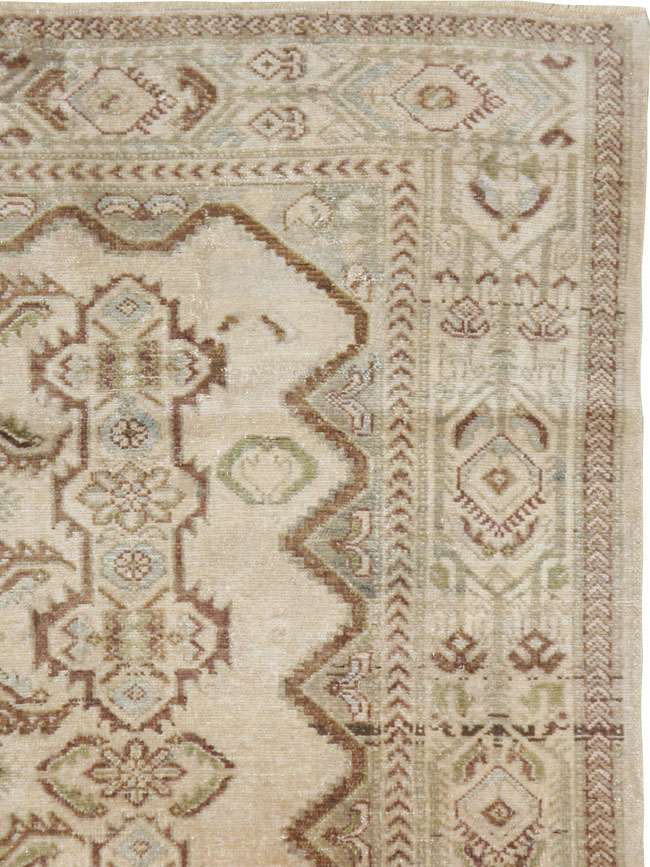 Vintage Persian Malayer Square Carpet, No.21569 - Galerie Shabab