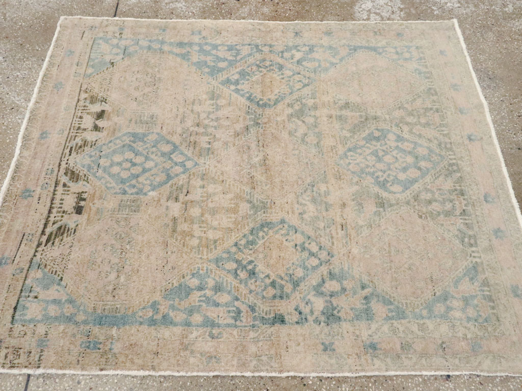 Vintage Afshar Square Rug, No.21620 - Galerie Shabab