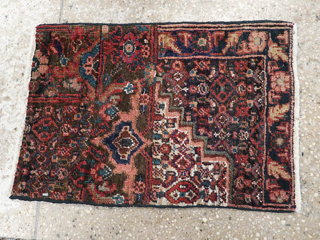 Vintage Persian Kurdish Sampler Rug, No.21644 - Galerie Shabab
