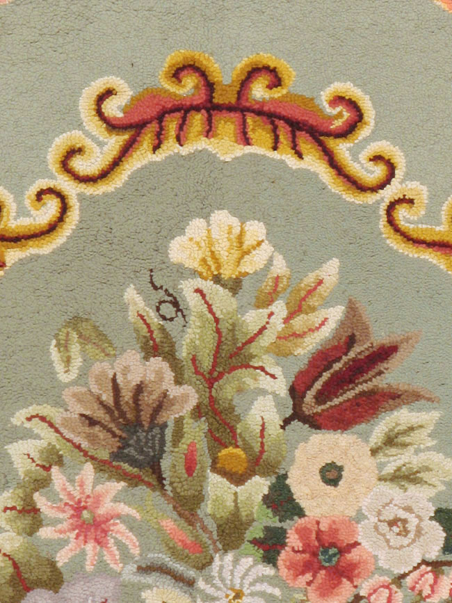 Antique American Hook Rug, No.21695 - Galerie Shabab