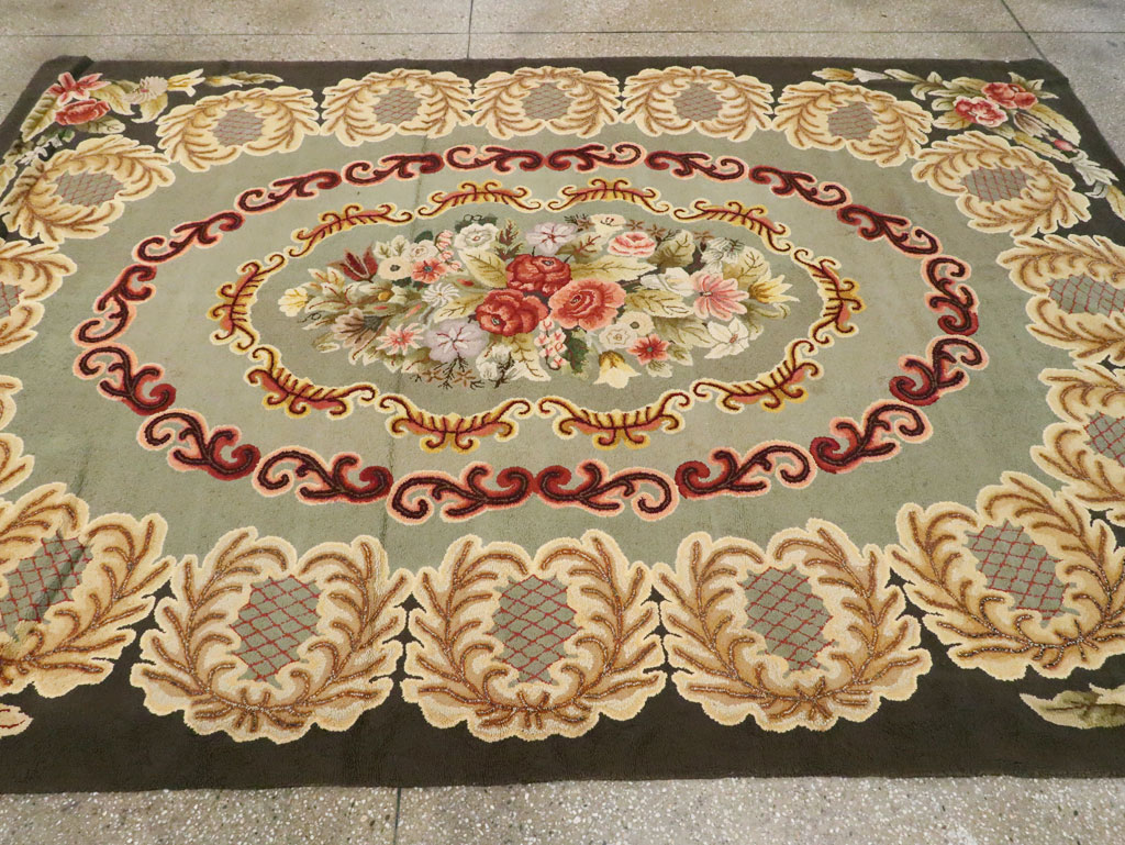 Antique American Hook Rug, No.21695 - Galerie Shabab