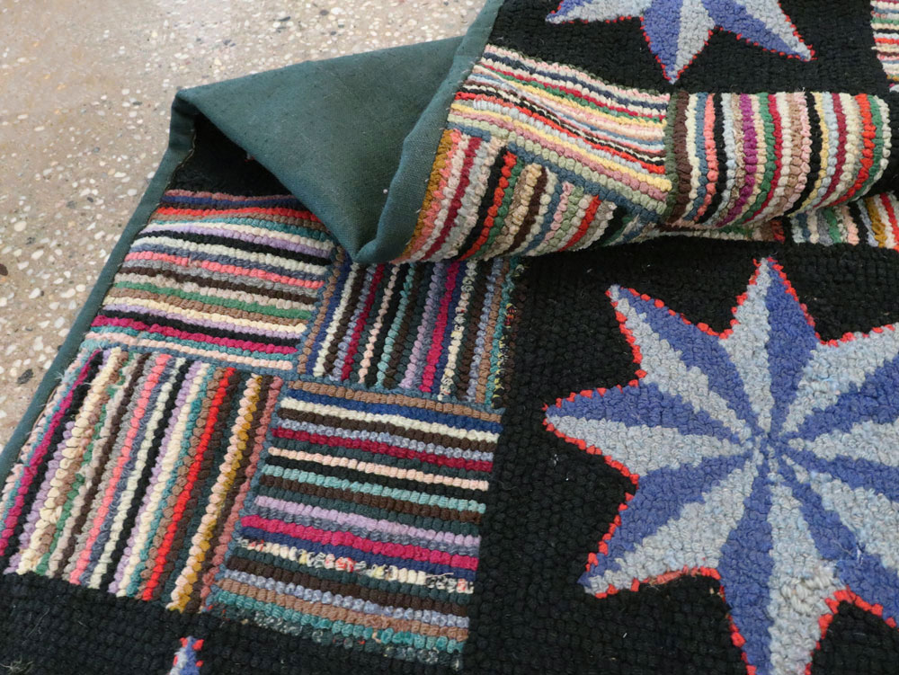 Antique American Hook Rug, No.21702 - Galerie Shabab