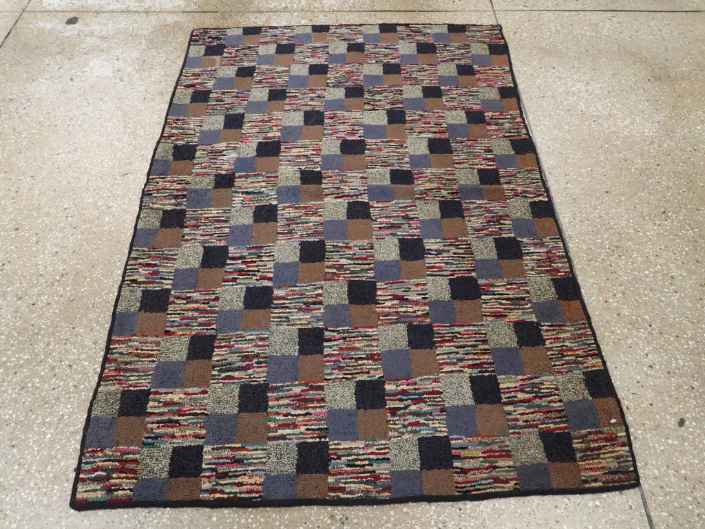 Antique American Hook Rug, No.21709 - Galerie Shabab