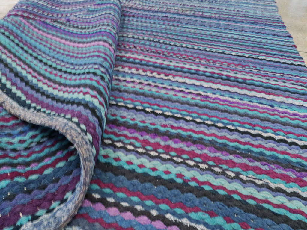 Vintage American Braid Rug, No.21717 - Galerie Shabab