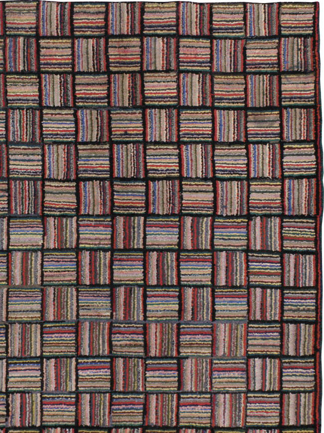 Antique American Hook Rug, No.21723 - Galerie Shabab