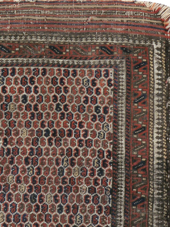 Antique Persian Baluch Distressed Rug, No.21760 - Galerie Shabab