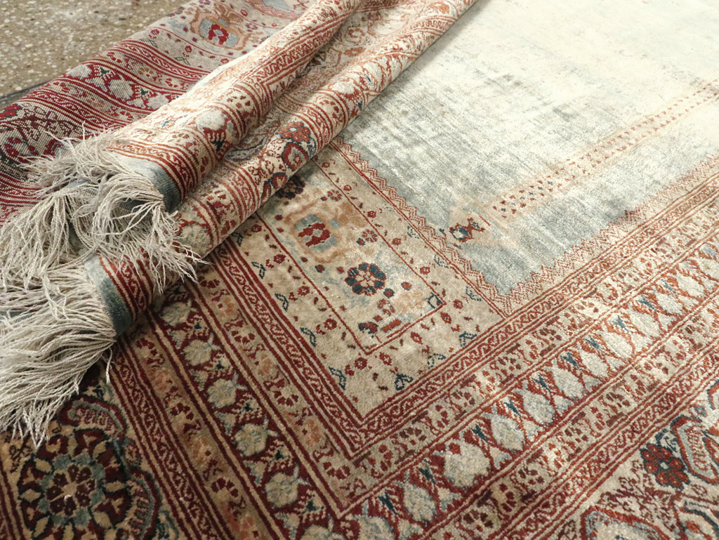 Antique Persian Silk Tabriz Rug, No.21957 - Galerie Shabab