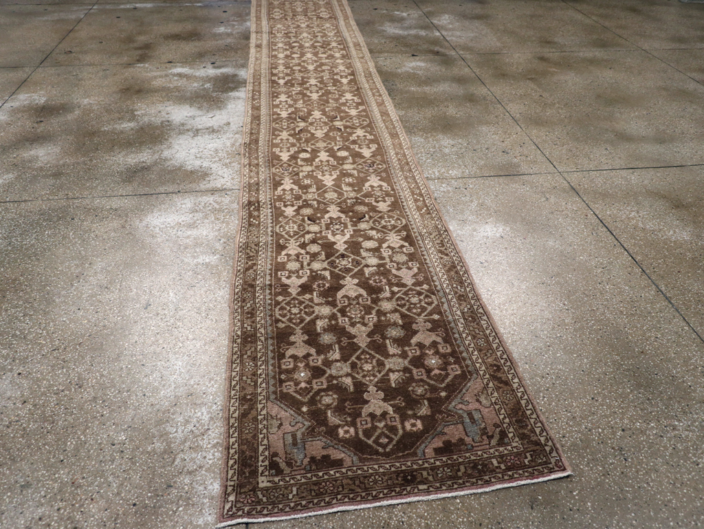 Vintage Persian Malayer Runner, No.22046 - Galerie Shabab