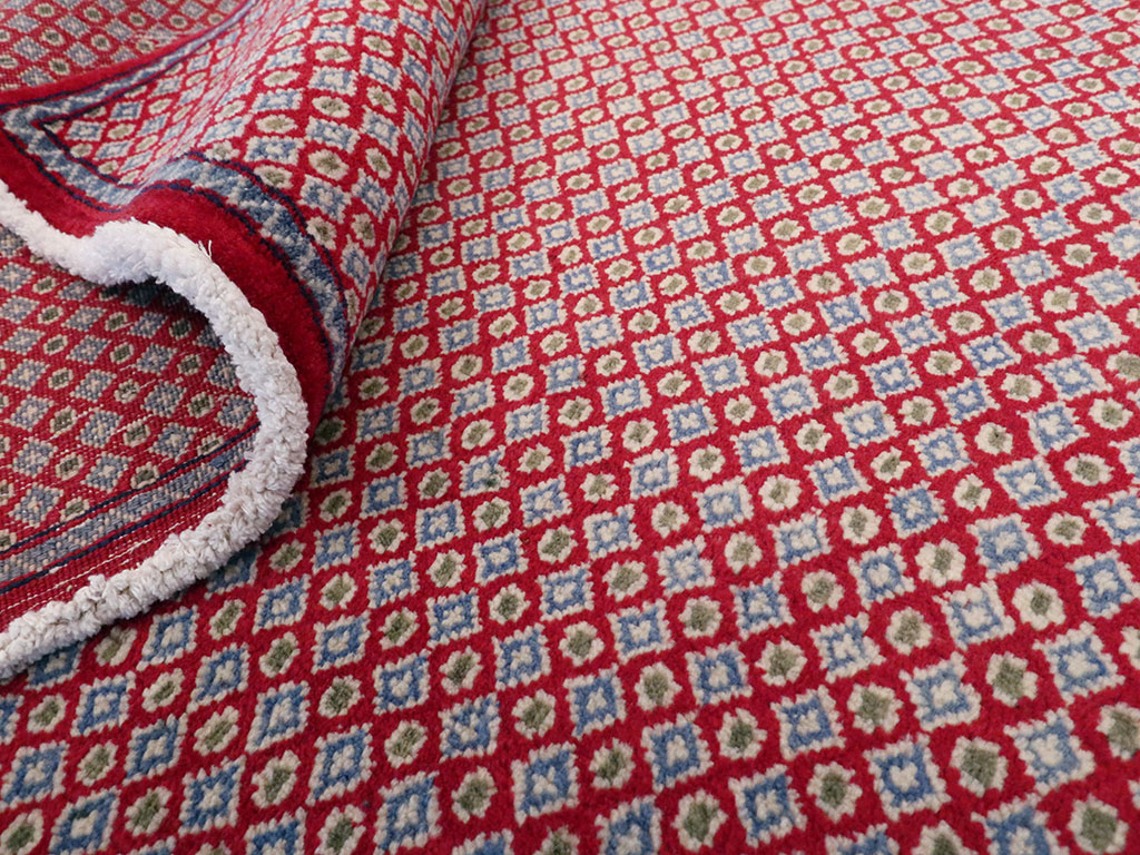 Vintage Persian Kashan Modernist Rug (Pair: 1 of 2), No.22048 - Galerie Shabab